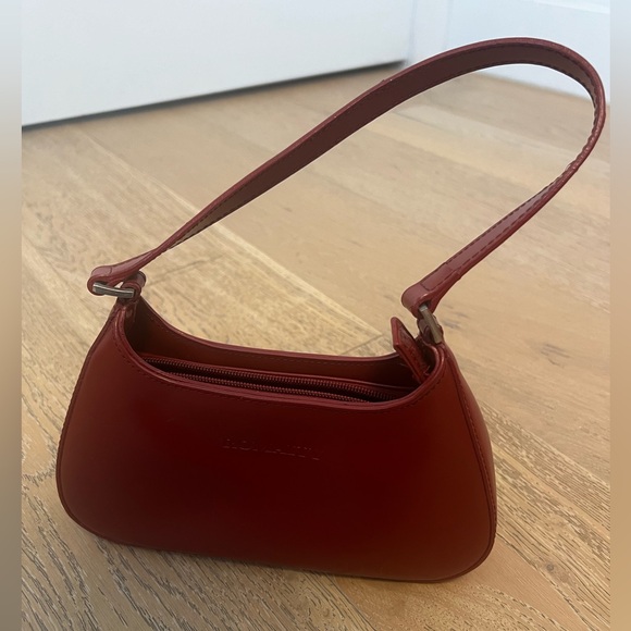 Burgundy Handbag Mini Red Shoulder Bag Purse - Picture 3 of 11